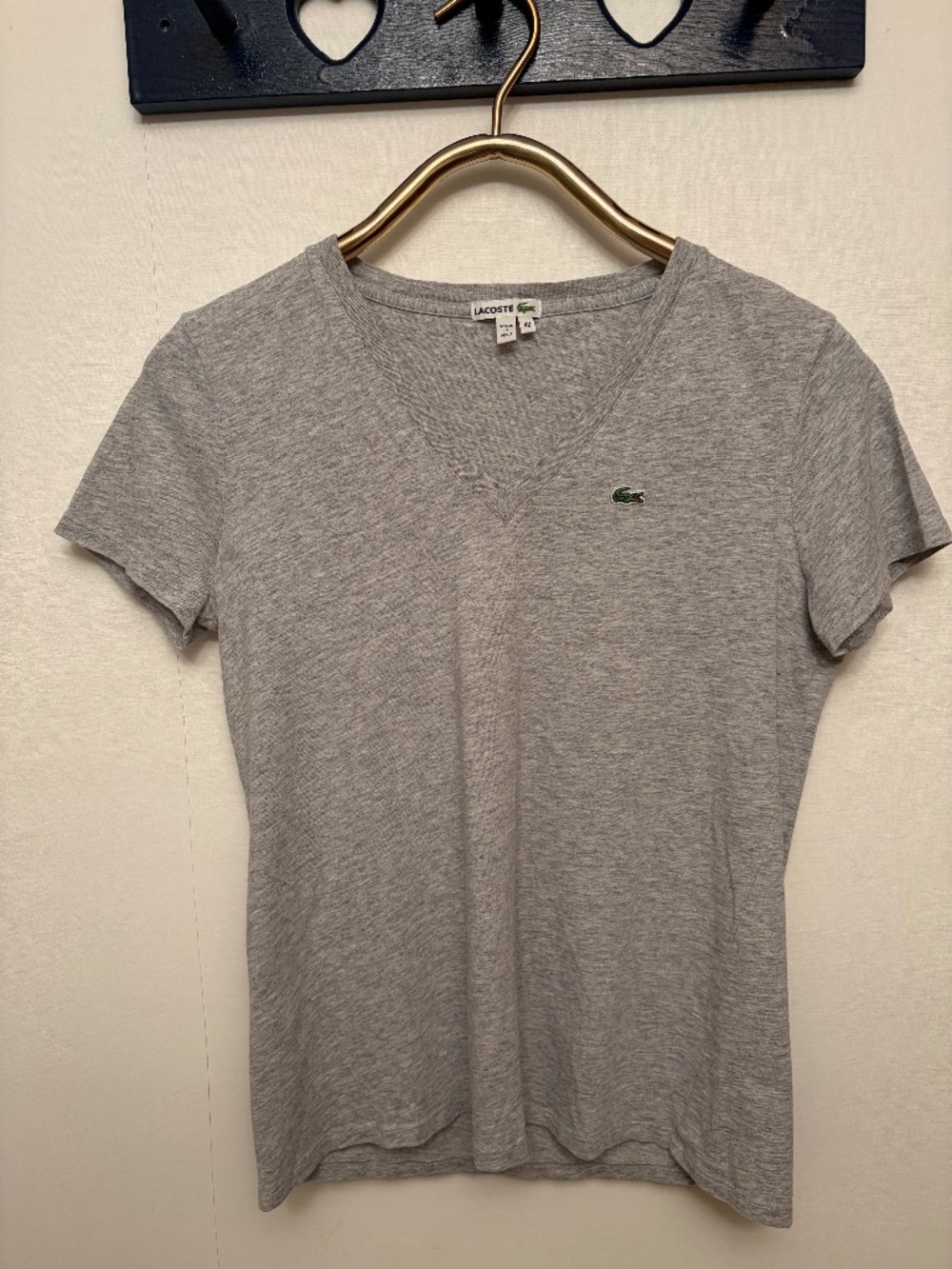 Lacoste Men’s Heather Gray Short Sleeve T-Shirt